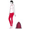 Рюкзак складной mini maxi sacpack dark ruby