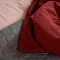 Пододеяльник изо льна бордового цвета essential, 200х200 см