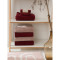Полотенце для лица бордового цвета из коллекции essential, 30х50 см