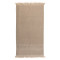 Полотенце для рук с бахромой бежевого цвета essential, 50х90 см