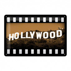Интерьерная табличка (металл) 20*30 см - Hollywood