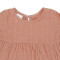 Платье с длинным рукавом из хлопкового муслина цвета пыльной розы из коллекции essential 12-18m