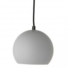 Лампа подвесная ball, 16х?18 см, светло-серая матовая, черный шнур